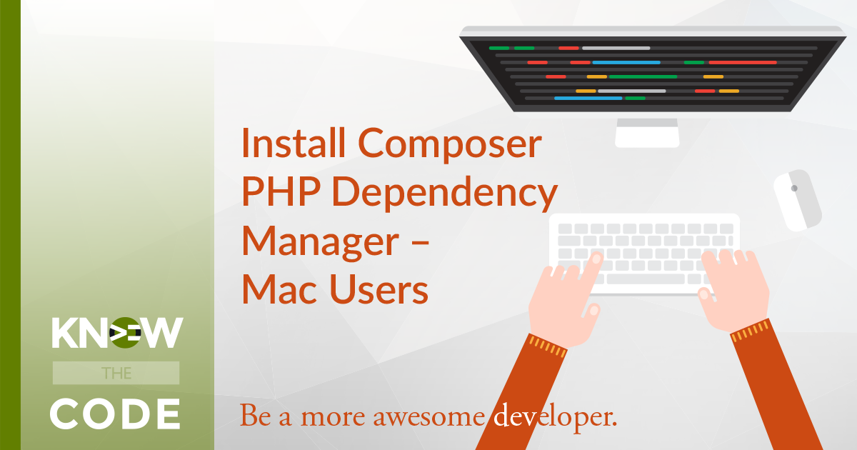 Install Composer PHP Dependency Manager - Mac Users