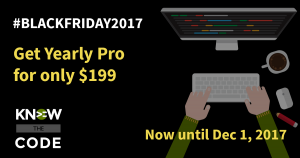 #BLACKFRIDAY2017 Deal at Know the Code
