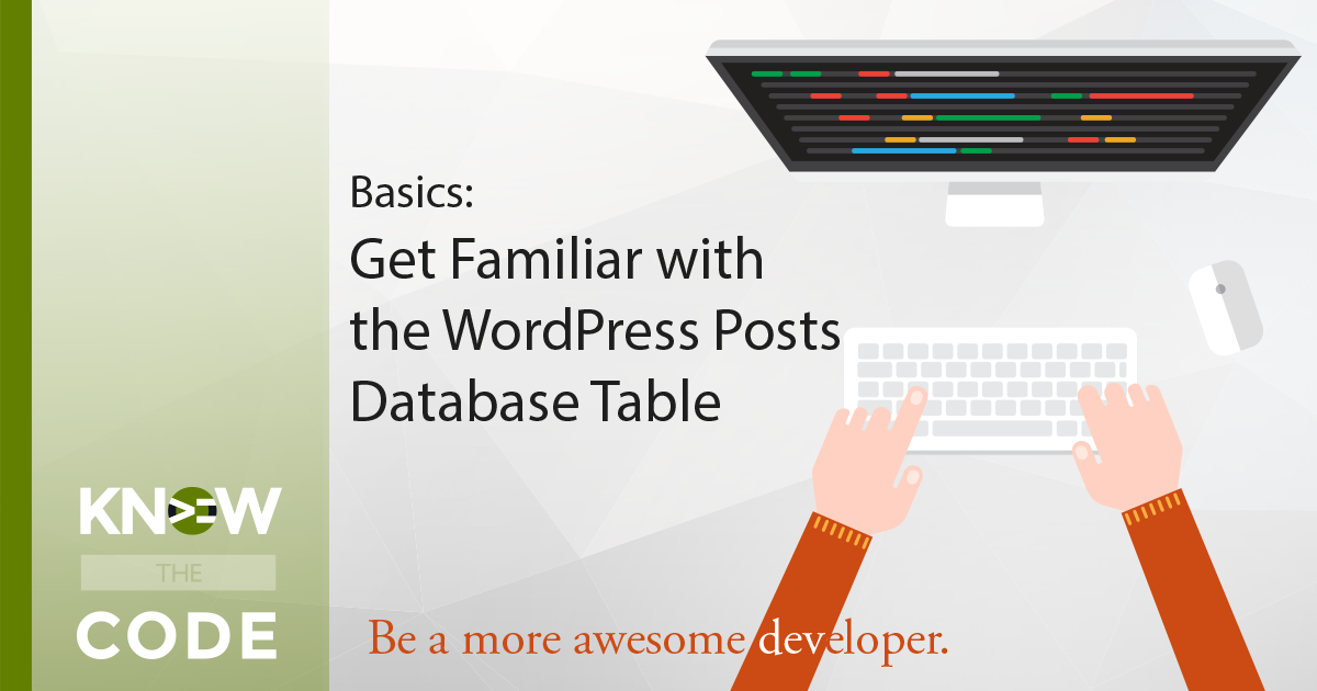 WordPress Posts Database Table Basics