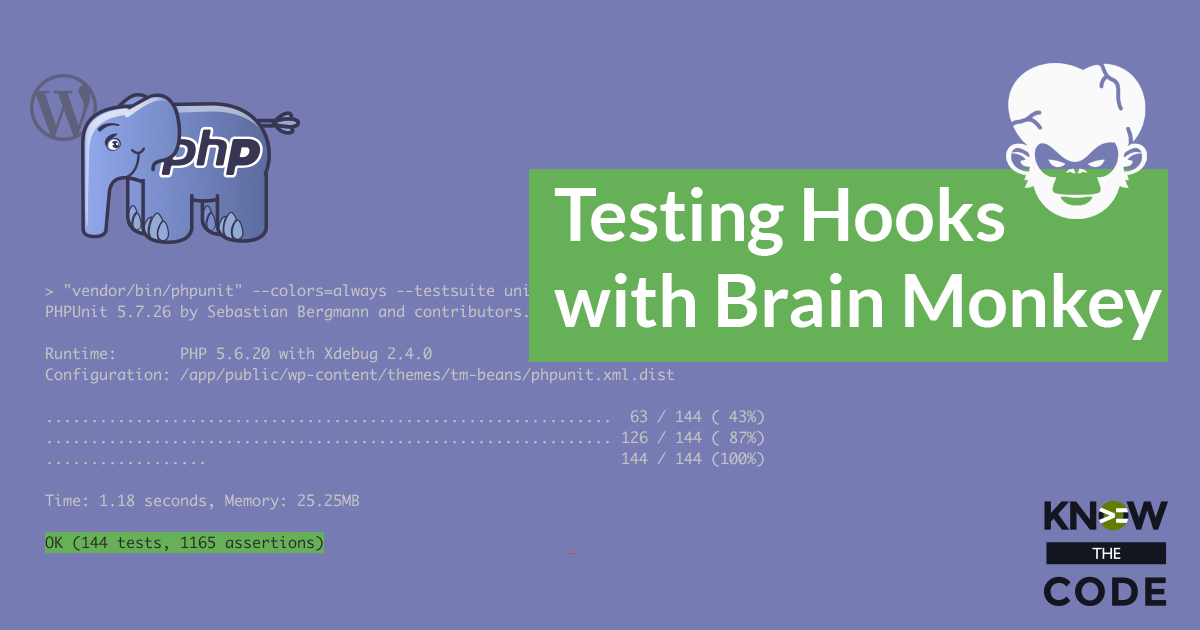Testing Hooks with Brain Monkey